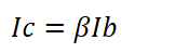 active region of BJT (bipolar junction types of transistors) equation