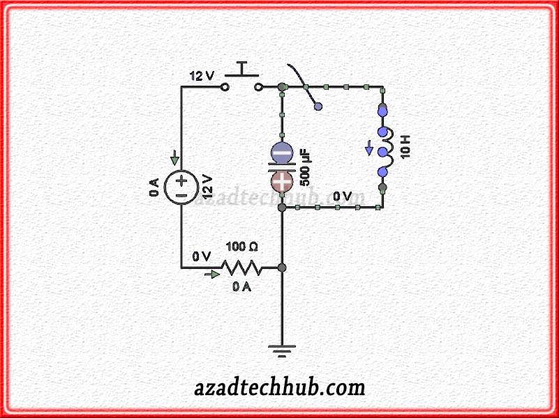 Oscillator circuit after turning off input supply