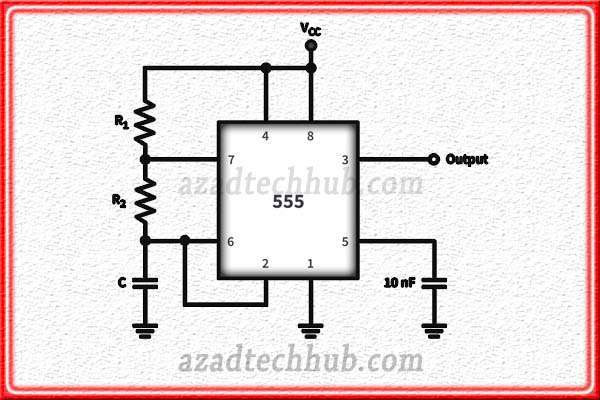 555 Timer IC Astable Mode: Oscillator Functionality