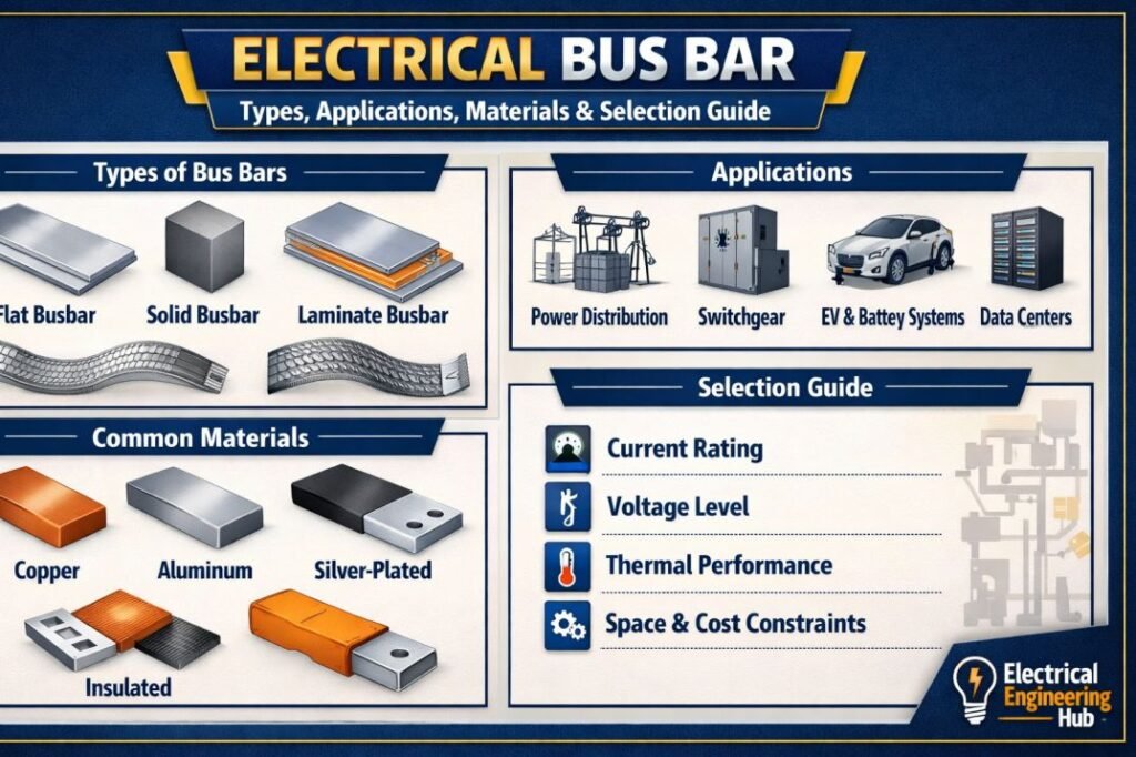 Electrical Bus Bar Types, Applications, Materials, and Selection Guide
