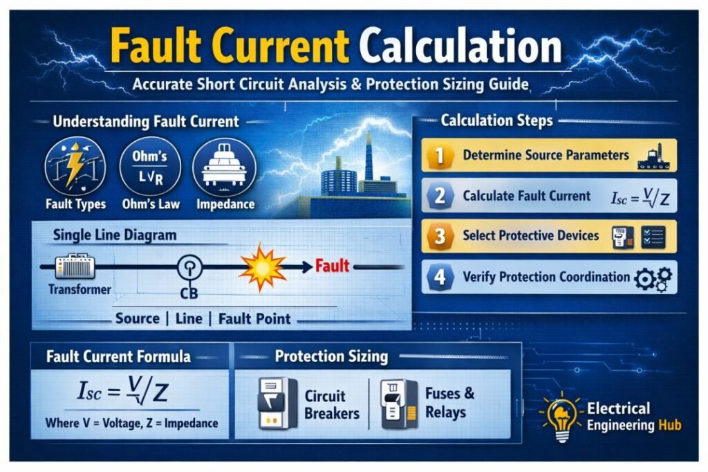 Fault Current Calculation: Formula, Method & Complete Guide 1 Fault Current Calculation: Formula, Method & Complete Guide