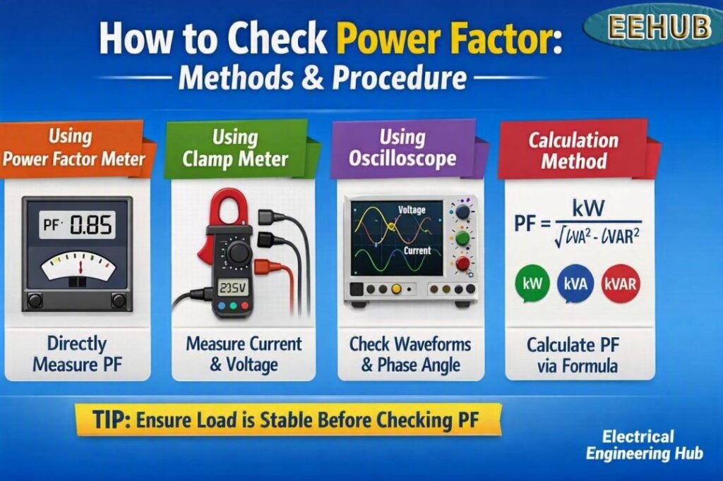 How to Check Power Factor Methods & Procedure