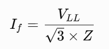 Fault Current Calculation: Formula, Method & Complete Guide 3 Three-Phase Fault Current Formula