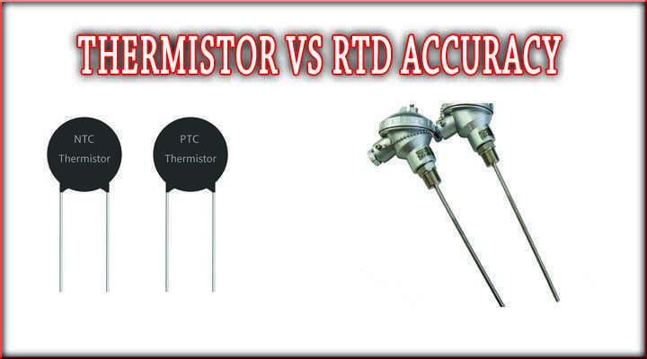 Thermistor vs. RTD Accuracy Comparison - Visual representation highlighting the accuracy differences between thermistors and RTDs in temperature measurement.