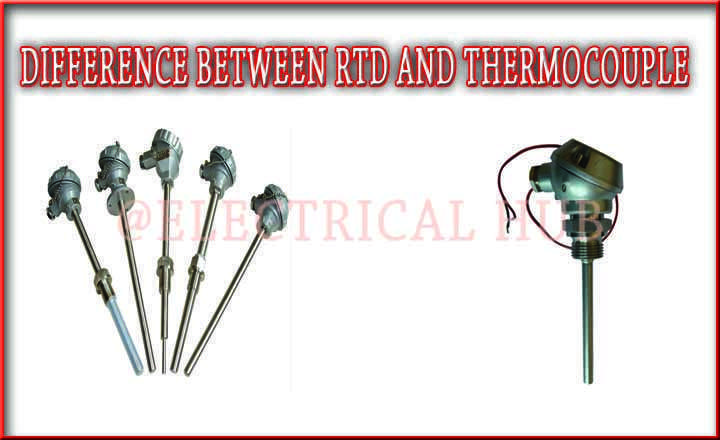 Difference Between RTD and Thermocouple - Visual representation highlighting key distinctions between RTD and Thermocouple temperature sensors.