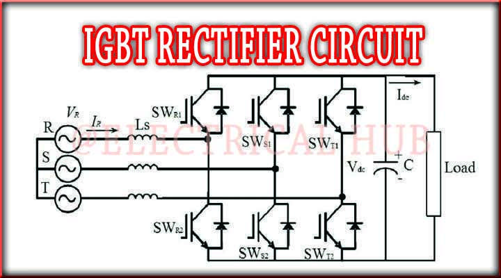 IGBT Rectifier - Visual representation of an IGBT-based rectifier circuit