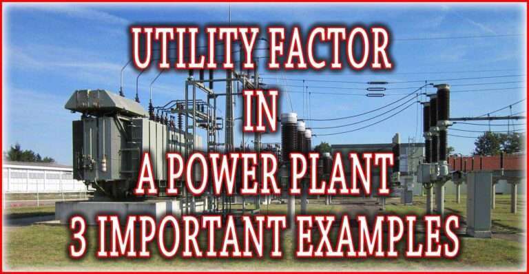 Utility Factor in a Power Plant - Visual representation of utility factor calculation for measuring power plant efficiency.