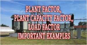 Plant Factor, Capacity Factor, and Load Factor - Visual representation illustrating the concepts and formulas of these power generation metrics.