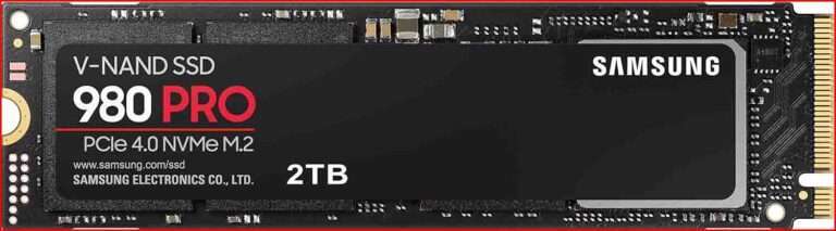 SAMSUNG 980 PRO SSD 2TB: PCIe NVMe Gen 4 Internal Solid State Drive