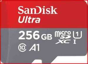 SanDisk 256GB Ultra microSDXC UHS-I Memory Card