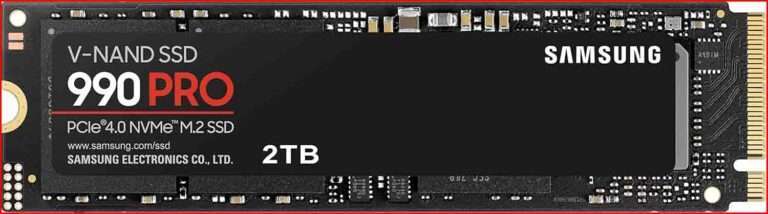 Samsung 990 PRO 2TB SSD: PCIe Gen4 NVMe M.2 Internal Solid State Drive
