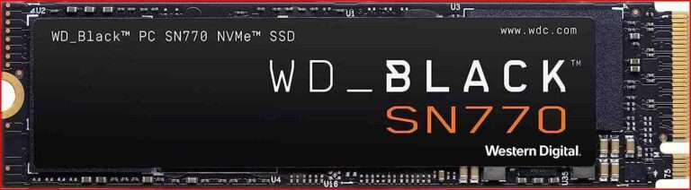 WD_BLACK 1TB SN770 NVMe Gen4 Gaming SSD: Up to 5,150 MB/s