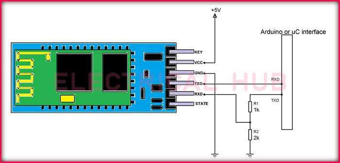 Bluetooth Module HC-06 Pinout - Visual Wiring Reference