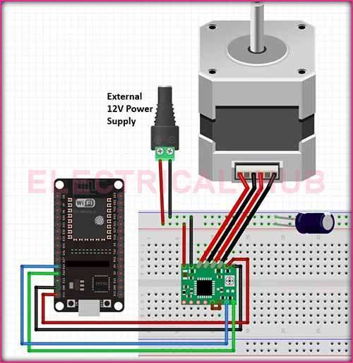 Connecting A4988 to ESP32 - Visualizing Stepper Motor Integration