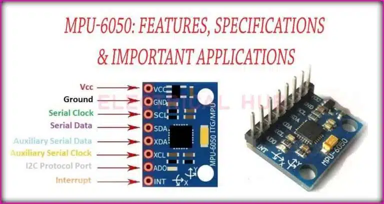 MPU-6050: Features, Specifications & Important Applications 5 MPU-6050 Sensor - Unveiling Features, Specifications & Applications