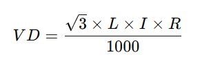 Three-Phase Voltage Drop Formula