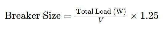 Circuit Breaker Sizing