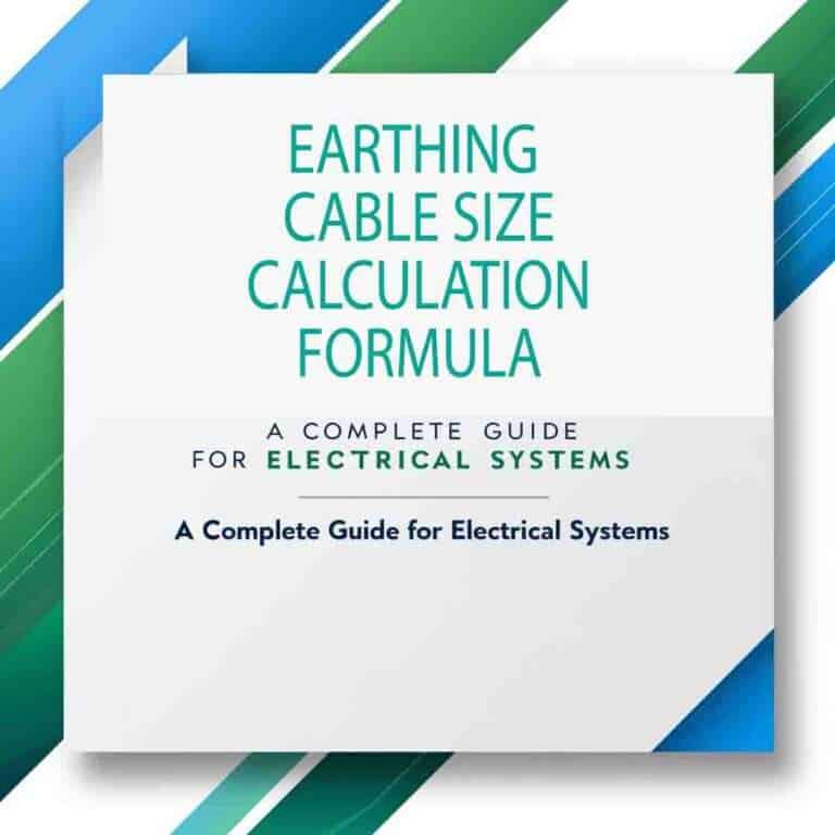 Select Earthing Cable Size Calculation Formula Earthing Cable Size Calculation Formula