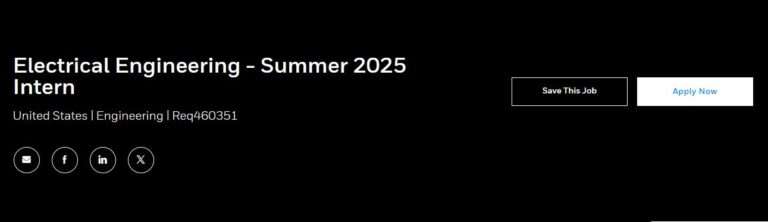 Electrical Engineering Summer 2025 Internship at Honeywell – Explore Your Future!