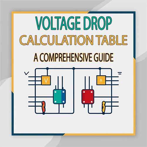 Voltage Drop Calculation Table: Your Ultimate Guide