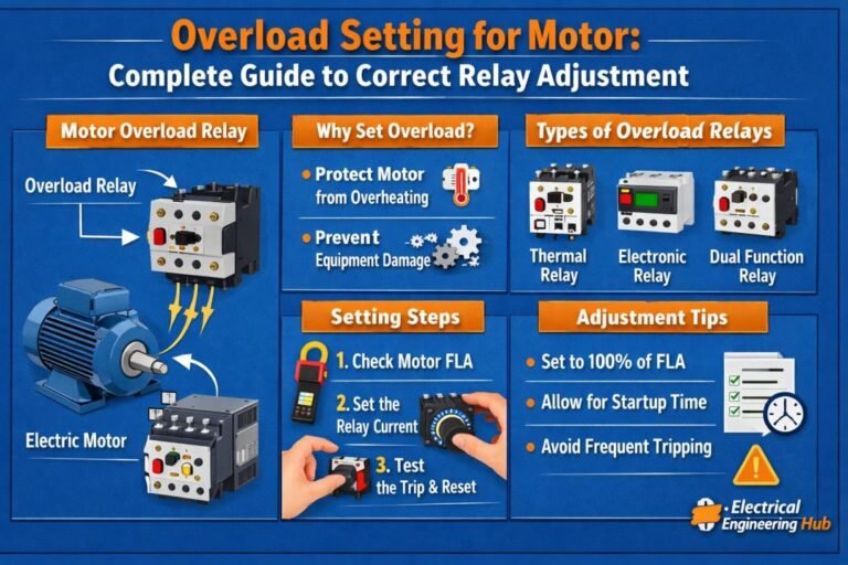 Overload Setting for Motor Complete Guide to Correct Relay Adjustment
