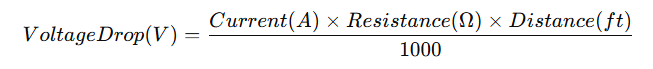 Voltage Drop Calculation