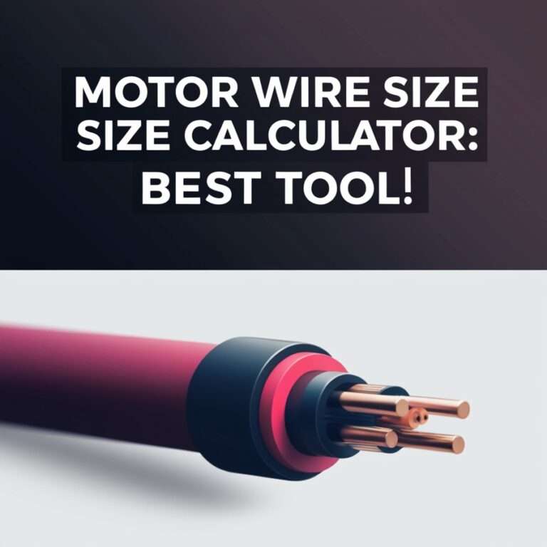 Motor Wire Size Calculator: Best Tool