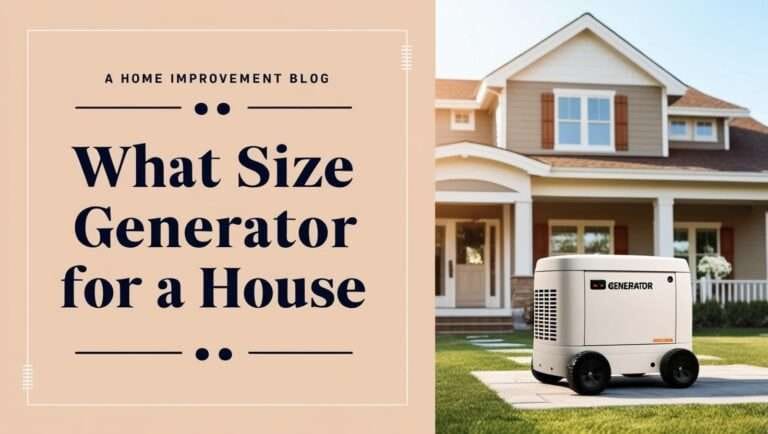 What Size Generator for a House