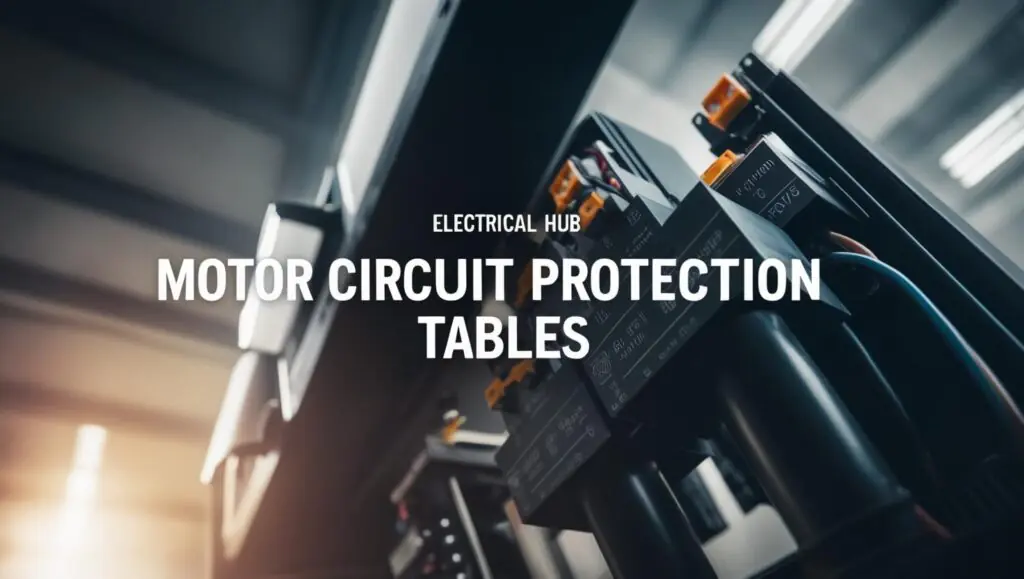 Motor Circuit Protection Tables: Complete Guide 1 Motor Circuit Protection Tables: Complete Guide