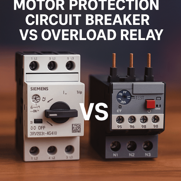 Motor Protection Circuit Breaker vs Overload Relay