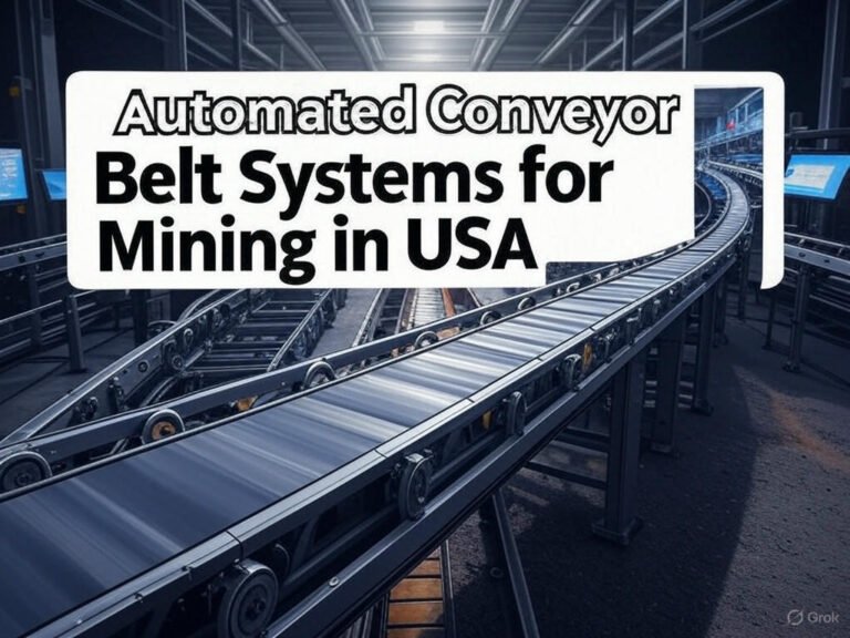 Automated Conveyor Belt Systems for Mining in USA 2 Automated Conveyor Belt Systems for Mining in USA