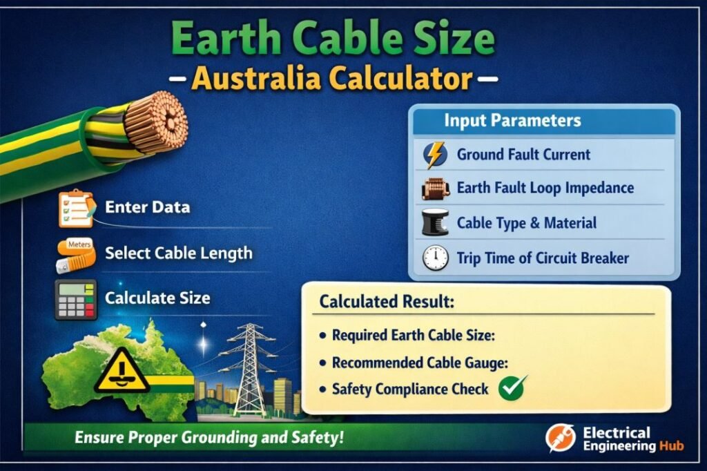 Earth Cable Size Australia Calculator: Best Tool 1 Earth Cable Size Australia Calculator