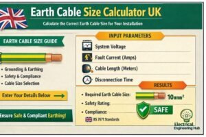 Earth Cable Size Calculator UK Earth Cable Size Calculator UK