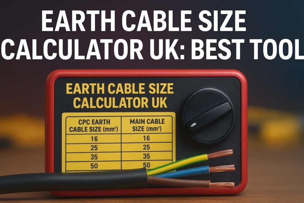 Earth Cable Size Calculator UK: Best Tool 1 Earth Cable Size Calculator UK: Best Tool
