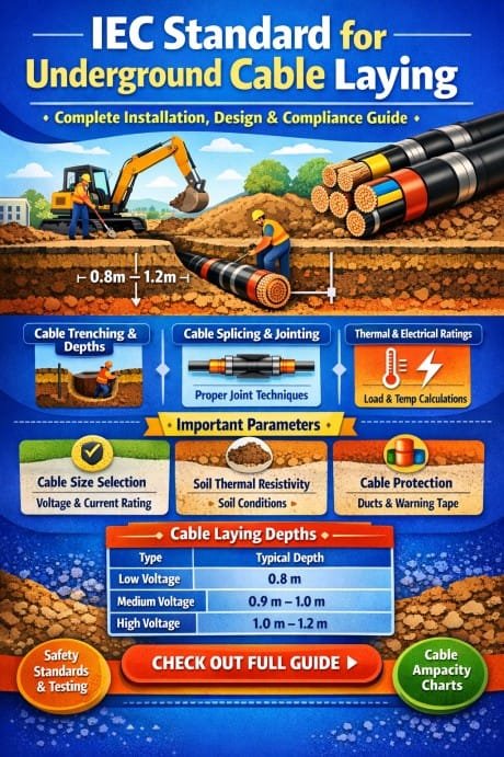 IEC Standard for Underground Cable Laying – Complete Installation, Design & Compliance Guide