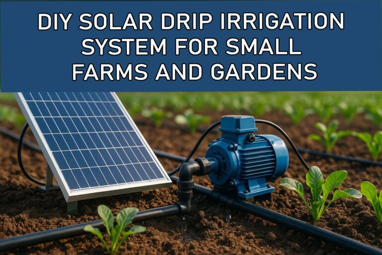 DIY Solar Drip Irrigation System for Small Farms and Gardens