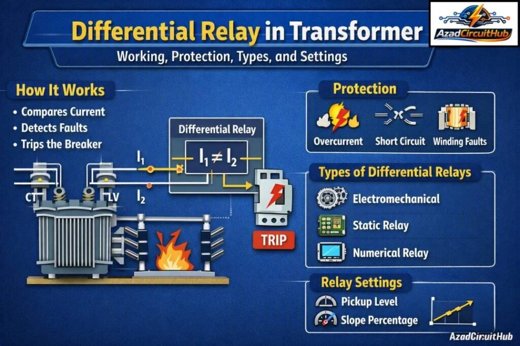 Differential Relay in Transformer: Working, Protection, Types, and Settings 1 Differential Relay in Transformer Working, Protection, Types, and Settings
