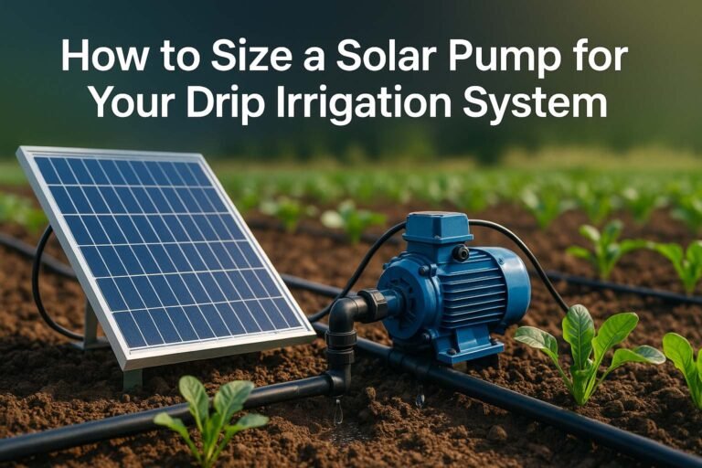 How to Size a Solar Pump for Your Drip Irrigation System 1 How to Size a Solar Pump for Your Drip Irrigation System