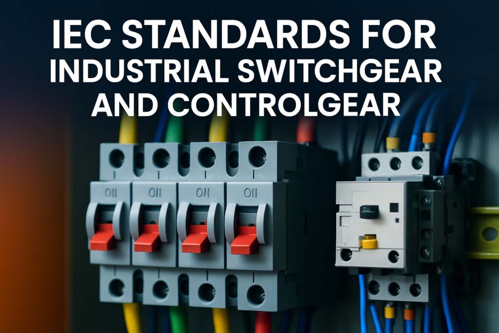 IEC Standards for Industrial Switchgear and Controlgear 1 IEC Standards for Industrial Switchgear and Controlgear