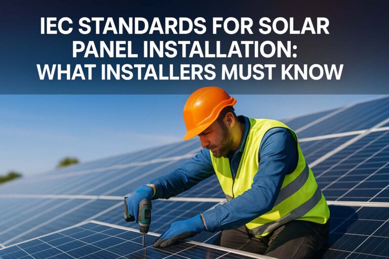 IEC Standards for Solar Panel Installation: What Installers Must Know