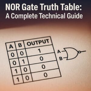 NOR Gate Truth Table: A Complete Technical Guide : Electrical