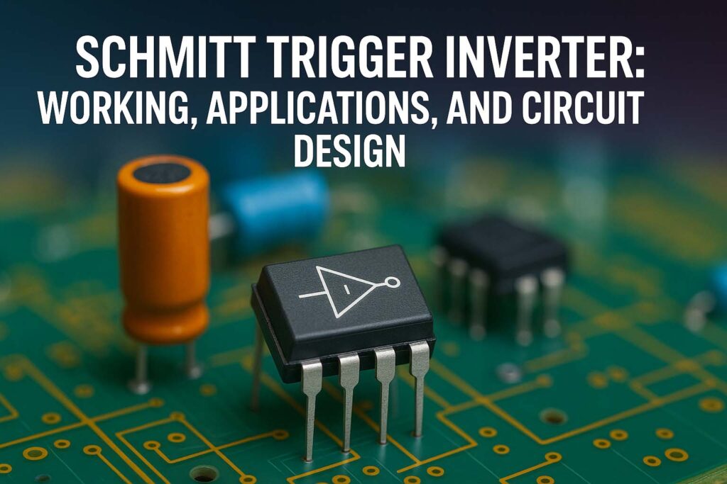 Schmitt Trigger Inverter: Working, Applications, and Circuit Design 1 Schmitt Trigger Inverter: Working, Applications, and Circuit Design