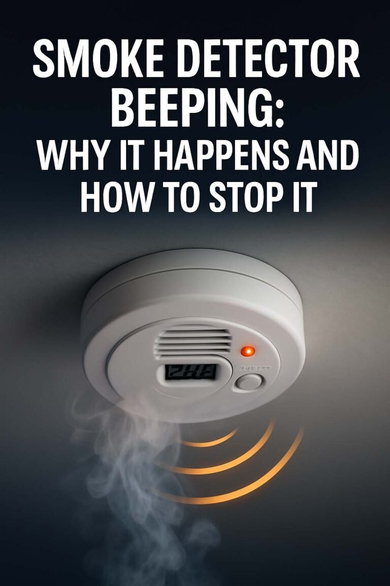 Smoke Detector Beeping: Why It Happens and How to Stop It 1 Smoke Detector Beeping: Why It Happens and How to Stop It