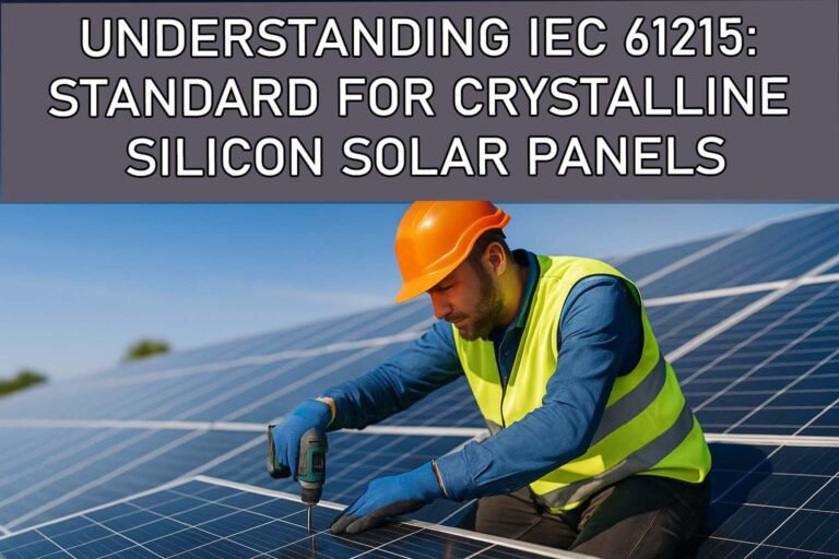Understanding IEC 61215: Standard for Crystalline Silicon Solar Panels