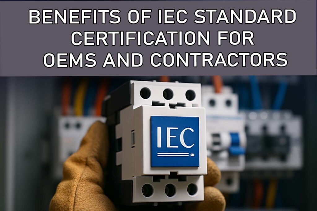 Benefits of IEC Standard Certification for OEMs and Contractors 1 Benefits of IEC Standard Certification for OEMs and Contractors