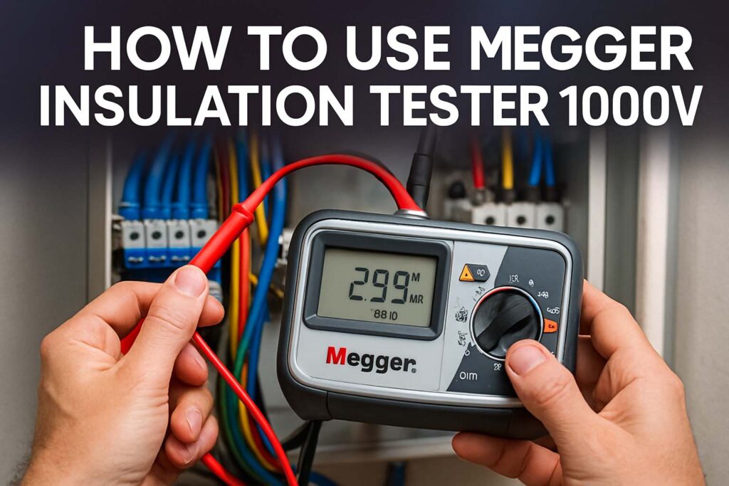 How to Use Megger Insulation Tester 1000V 1 How to Use Megger Insulation Tester 1000V