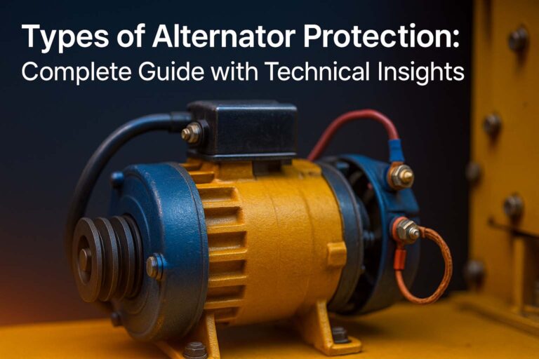 Types of Alternator Protection: Complete Guide with Technical Insights