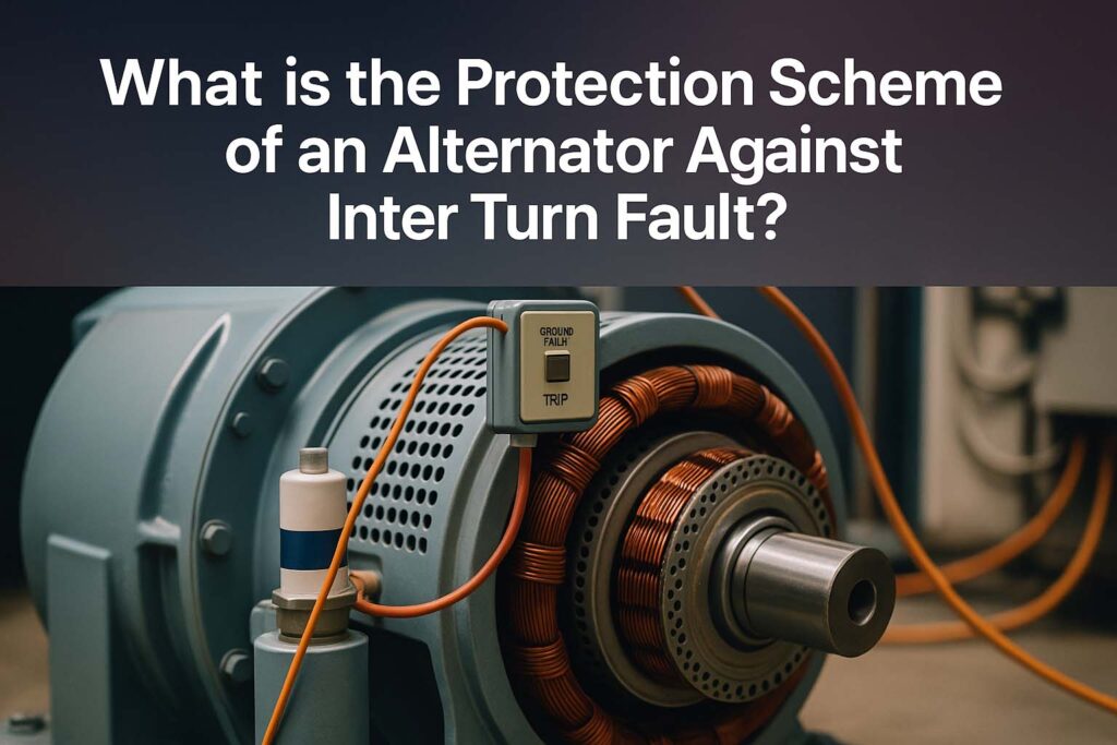 What is the Protection Scheme of an Alternator Against Inter Turn Fault? 1 What is the Protection Scheme of an Alternator Against Inter Turn Fault?