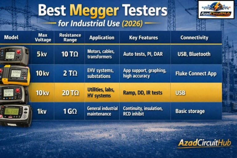 Best Megger Testers for Industrial Use (2026)