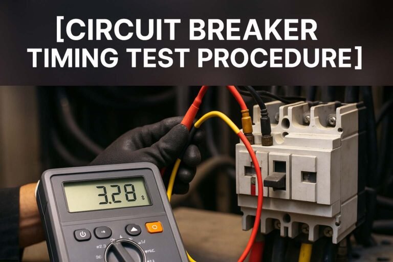Circuit Breaker Timing Test Procedure 2 Circuit Breaker Timing Test Procedure